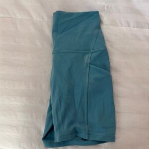 Lululemon Teal Biker Shorts with Pockets | 6” Length | Women’s 4